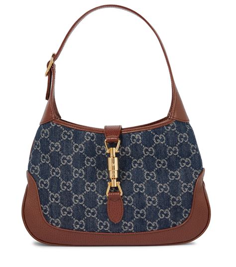 gucci jackie blue denim|Gucci Jackie Small denim shoulder bag in blue .